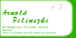 arnold pilinszki business card